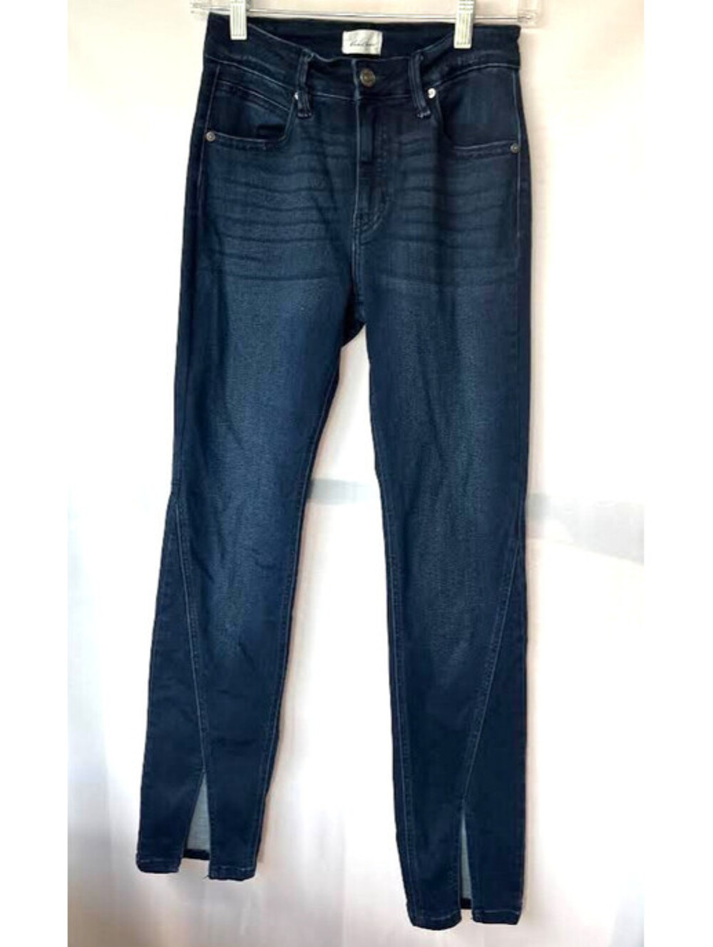 KanCan Women's Blue Jeans-Size 5/26, Christy Y2K Bootcut Ankle Split